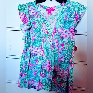 Lilly Pulitzer Colorful Patterned Blouse